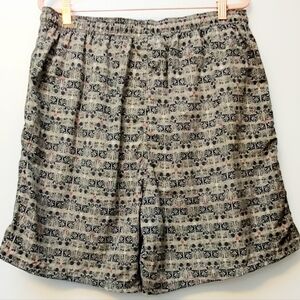 Vintage Trader Bay Tribal Print Made In Hong Kong Shorts Size Large